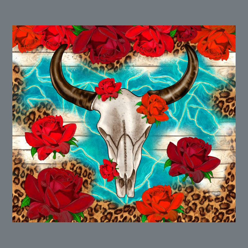 Bull Skull Rose Heavyweight Sweatshirt by TumblerDesignByShophia | Teevron