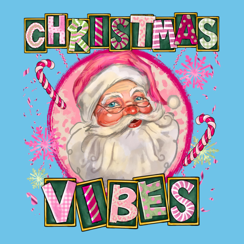 Pink Christmas Vibes Santa Premium Sweatshirt by FaDigitalArtStudio | Teevron