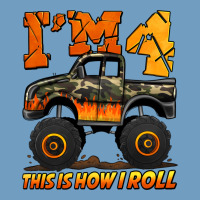 I'm Four This Is How I Roll Monster Truck Birthday Urban Heavy Tee | Teevron