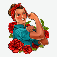 Hispanic Strong Woman With Roses Urban Heavy Tee | Teevron