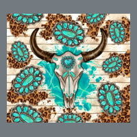 Gemstone Bull Skull Leopard Heavyweight Sweatshirt | Teevron