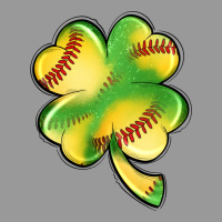 St. Patrick's Day Clover Softball Vintage Hoodie | Teevron