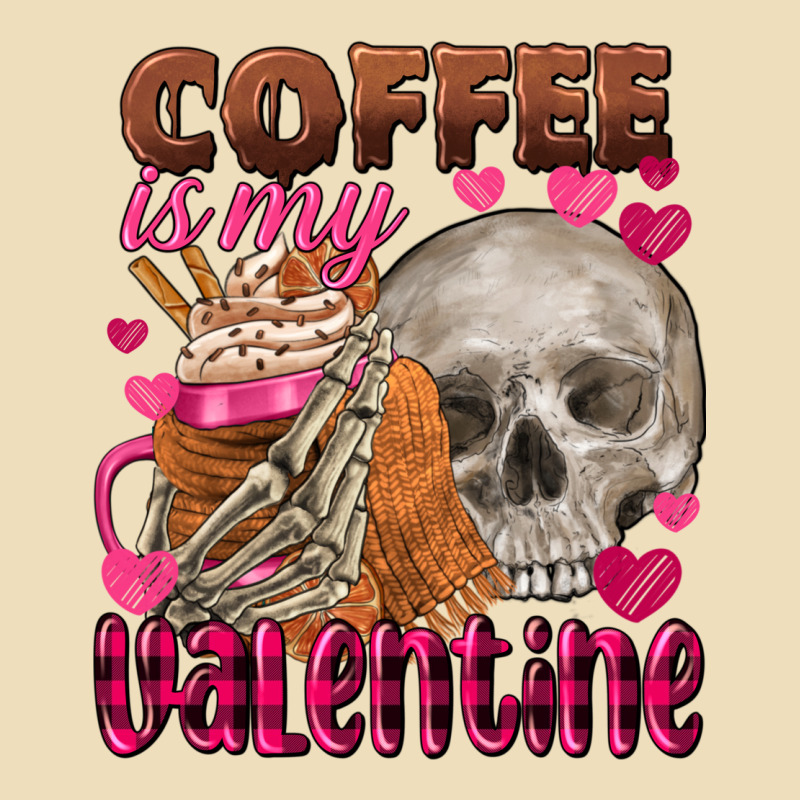 Coffee Is My Valentine Skull Premium Hoodie by FaDigitalArtStudio | Teevron