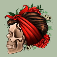 Bandana And Roses Skull Urban Heavy Tee | Teevron