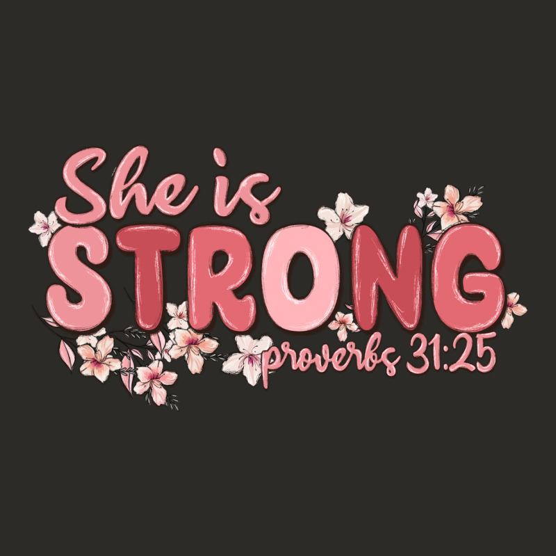She Is Strong Proverbs 31 25 Heavy Core Tee by MaliasSmallBusiness | Teevron