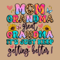 Mom Grandma Great Grandma It's Just Keeps Getting Vintage Hoodie | Teevron