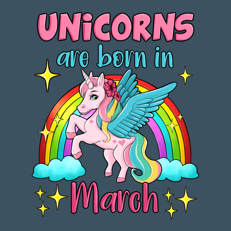 Unicorns Are Born In March Urban Heavy Tee by Jasminsmagicworld | Teevron