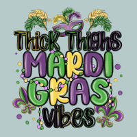 Thick Thighs Mardi Gras Vibes Heavy Core Tee | Teevron
