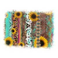 aztec leopard turquoise sunflower background | Teevron