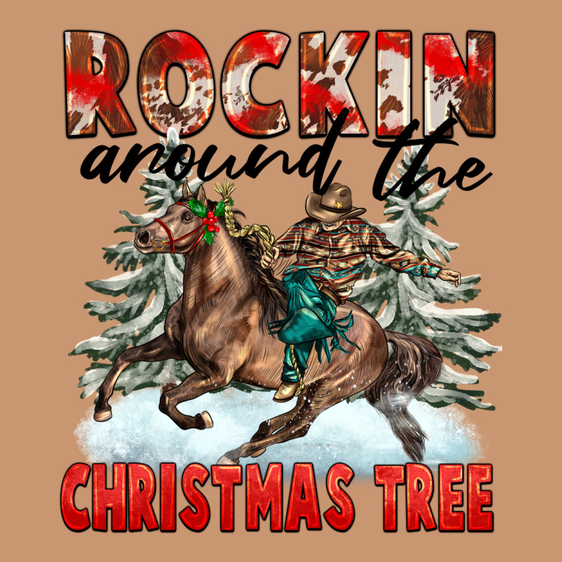 Rockin Around The Christmas Tree Rodeo Heavyweight Hoodie by FaDigitalArtStudio | Teevron