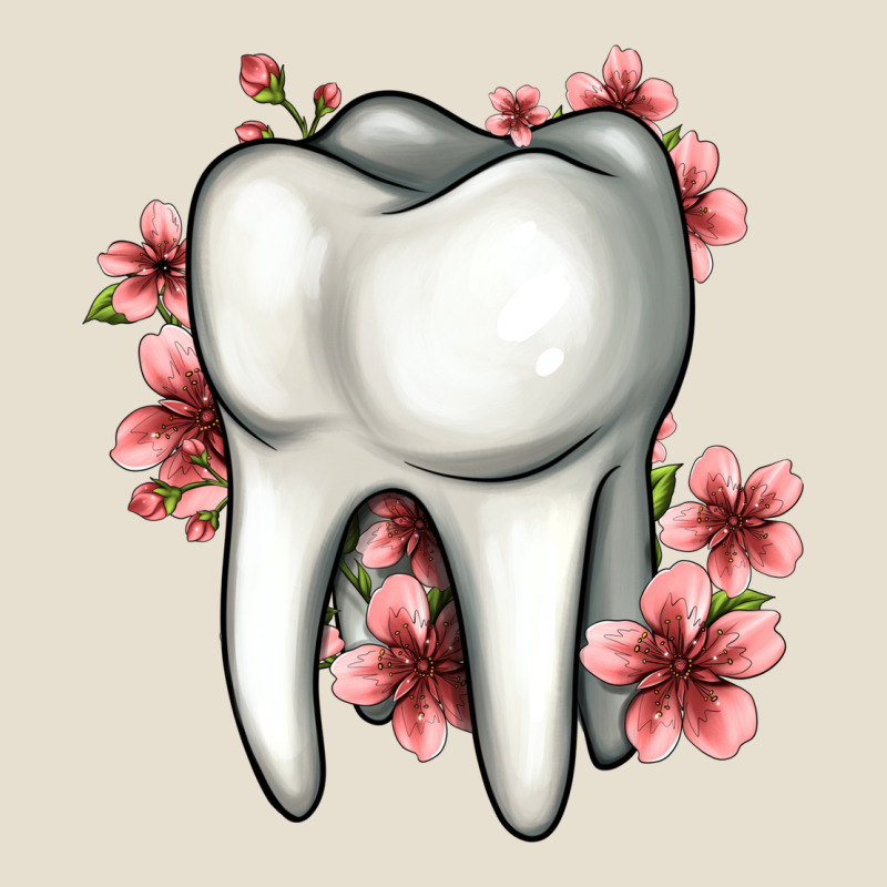 Floral Tooth Urban Heavy Tee by Jasminsmagicworld | Teevron