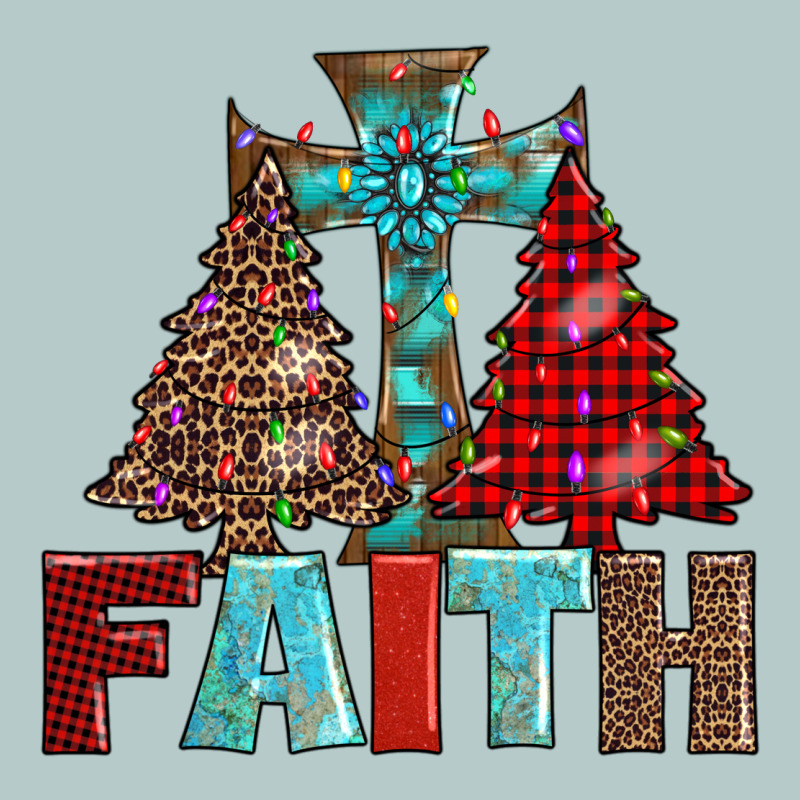 Cross And Christmas Trees Heavy Core Tee by AdoDesignShop | Teevron