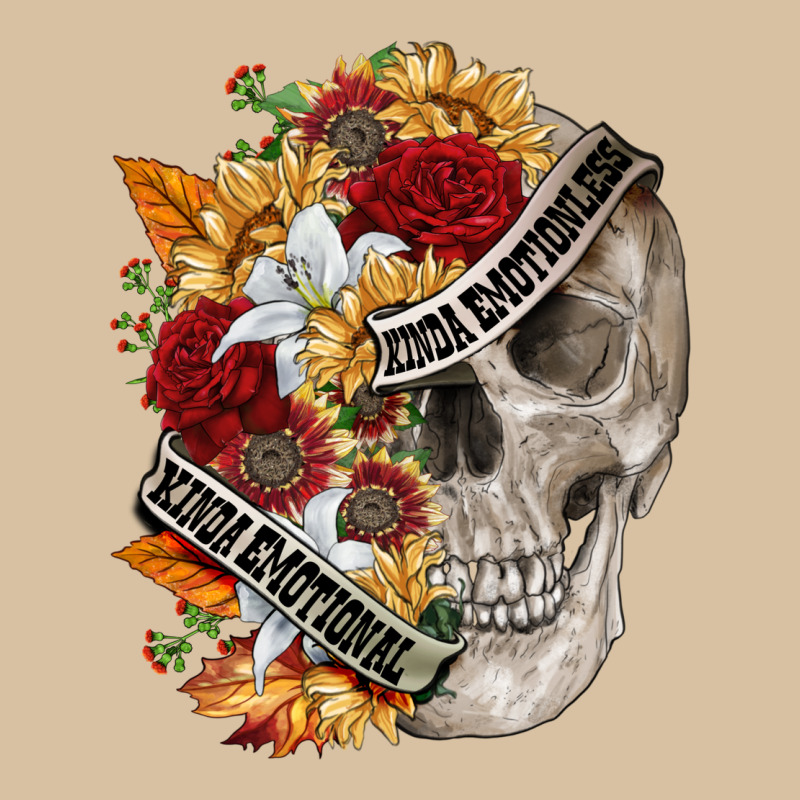 Skull Kinda Emotionless Kinda Emotional Heavyweight Hoodie by FaDigitalArtStudio | Teevron