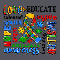 Autism Awareness Typography Vintage Hoodie | Teevron