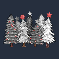Black And White Christmas Trees With Lights Zipper Hoodie | Teevron