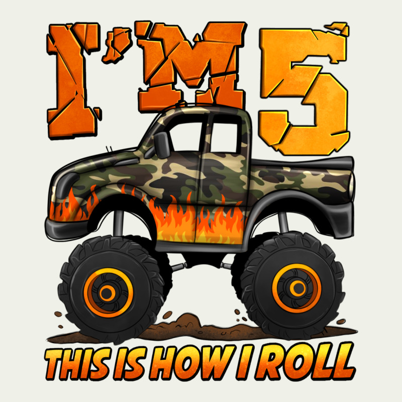 I'm Five This Is How I Roll Monster Truck Birthday Urban Heavy Tee by Jasminsmagicworld | Teevron