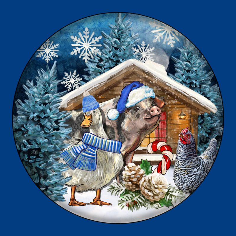 Winter Farm Animals Premium Sweatshirt by FaDigitalArtStudio | Teevron