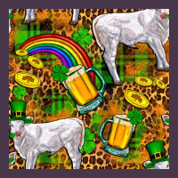 St. Patricks Cow With Rainbow And Beer Seamless Heavyweight Hoodie | Teevron