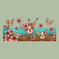 Floral Chihuahua Dogs Urban Heavy Tee | Teevron