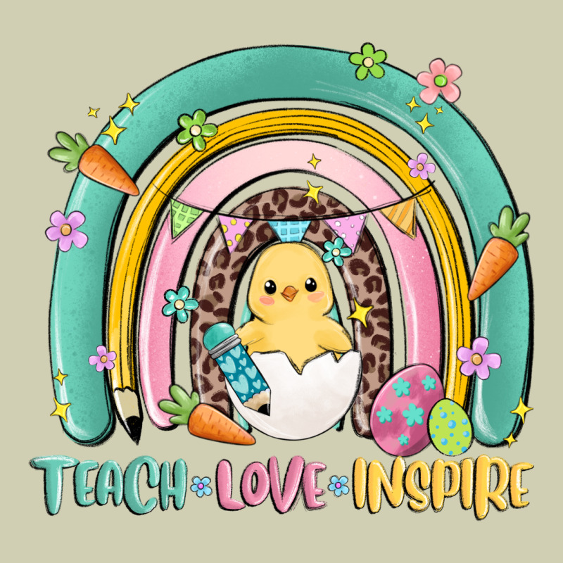 Teach Love Inspire Rainbow Heavy Core Tee by MaliasSmallBusiness | Teevron