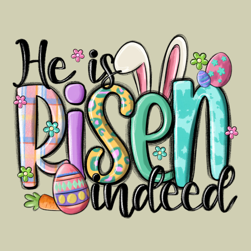 He Is Risen Indeed Heavy Core Tee by MaliasSmallBusiness | Teevron