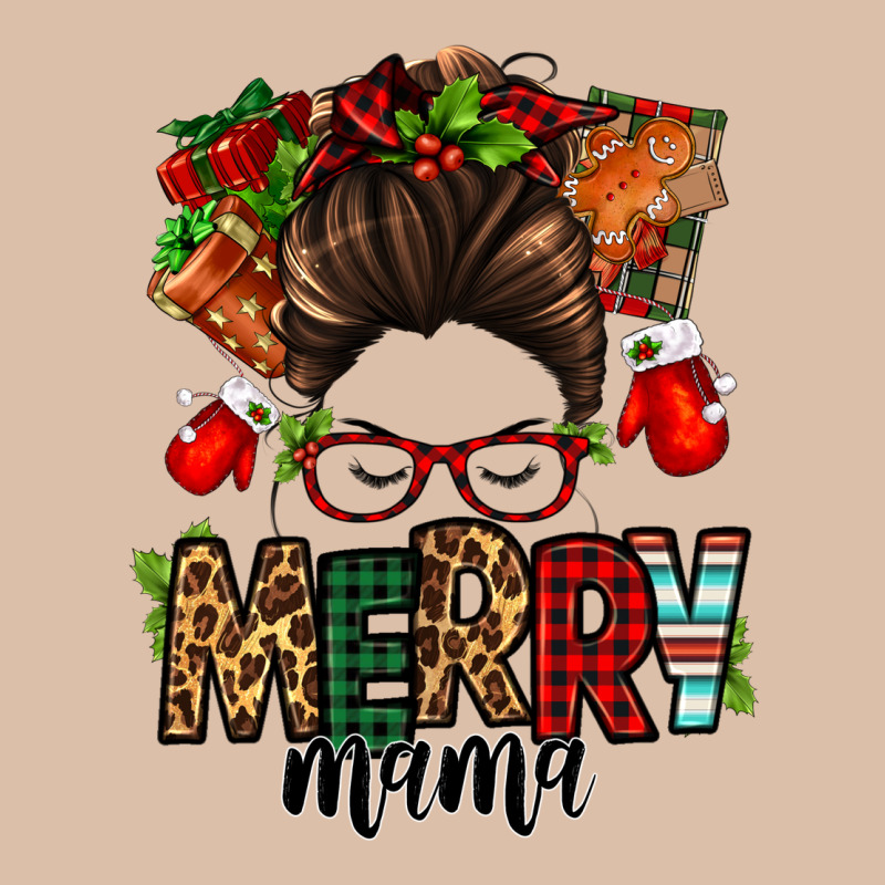 Christmas Merry Mama Messy Bun Urban Heavy Tee by Jasminsmagicworld | Teevron