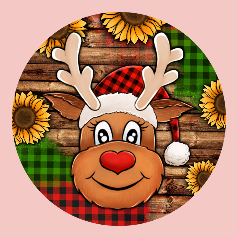 Cute Reindeer Head Christmas Urban Heavy Tee by Jasminsmagicworld | Teevron