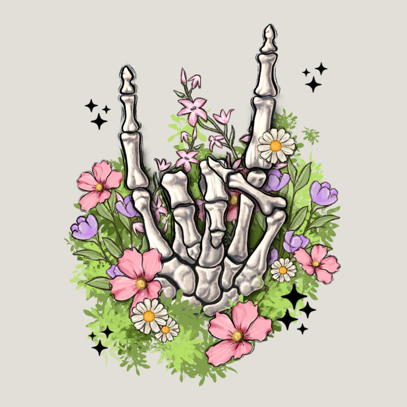 Skeleton Flowers Heavy Core Tee by MaliasSmallBusiness | Teevron