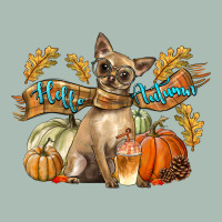 Hello Autumn With Chihuahua Dog Classic Tee | Teevron