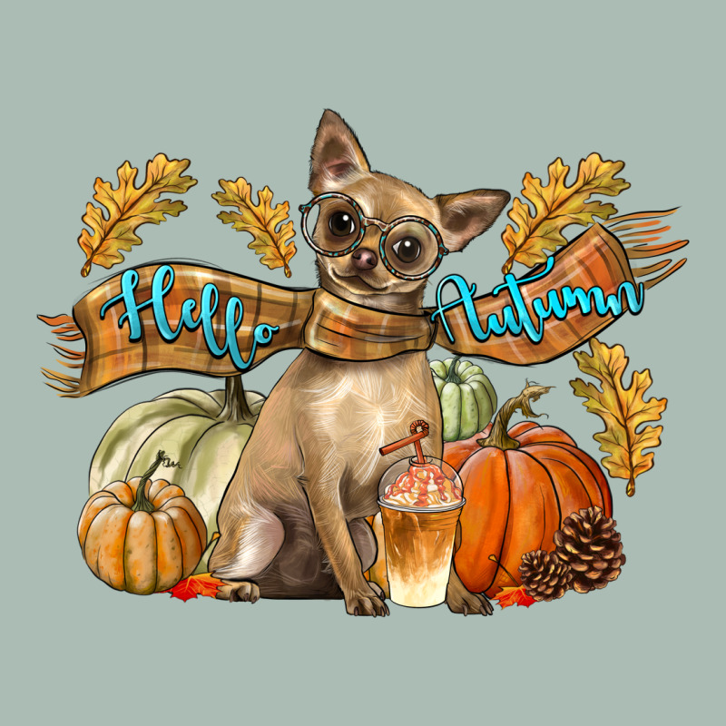 Hello Autumn With Chihuahua Dog Classic Tee by LillyAllenDesigns | Teevron