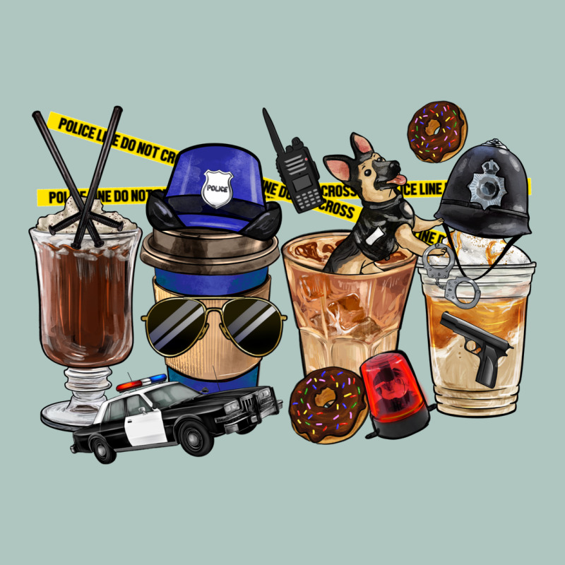 Police Coffee Cups Premium Sweatshirt by FaDigitalArtStudio | Teevron