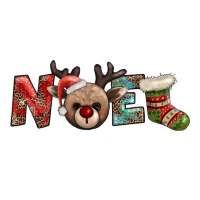 noel with sock and reindeer | Teevron