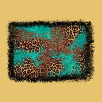 Western Leopard Turquoise Glitter Tooled Leather Premium Sweatshirt | Teevron