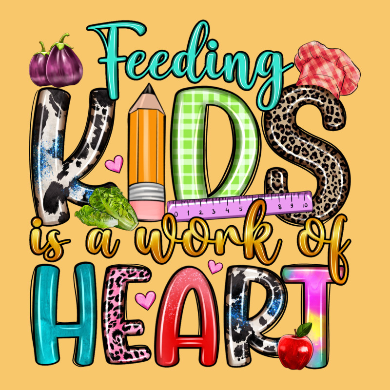 Feeding Kids Is A Work Of Heart Vintage Hoodie by Artiststas | Teevron
