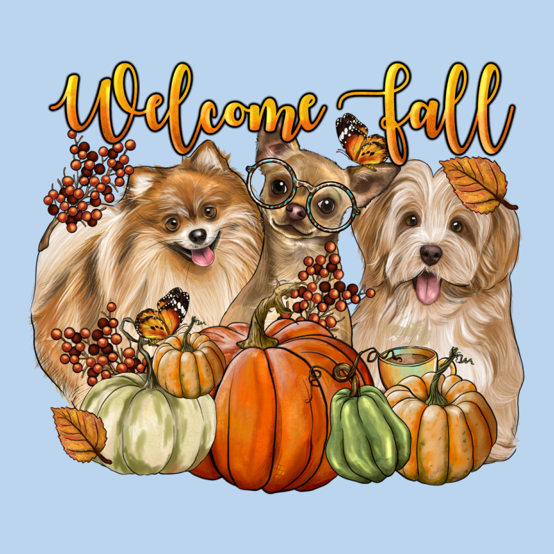 Welcome Fall With Dogs Classic Tee by LillyAllenDesigns | Teevron