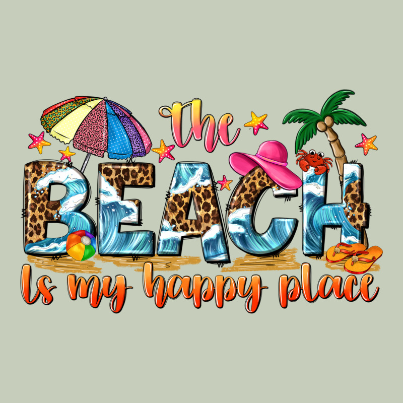 The Beach Is My Happy Place Long Sleeve Tee by NancyCooperArtShop | Teevron