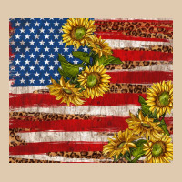 American Flag Sunflowers With Leopard Heavyweight Sweatshirt | Teevron