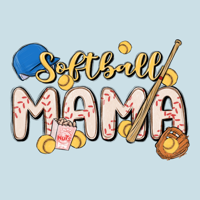 Softball Mama Ladies Tee by MaliasSmallBusiness | Teevron