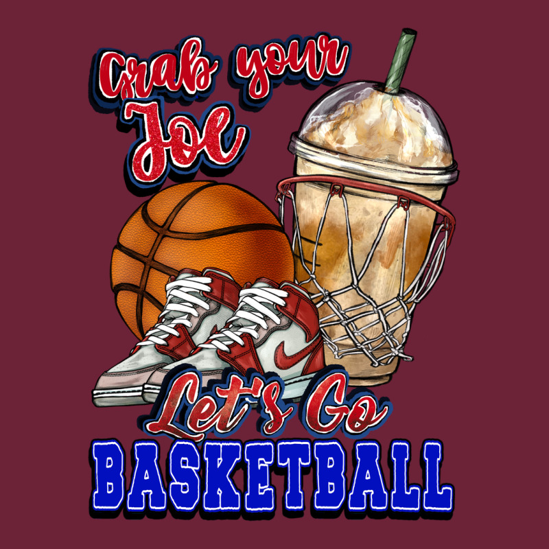 Grab Your Joe Let's Go Basketball Long Sleeve Tee by NancyCooperArtShop | Teevron