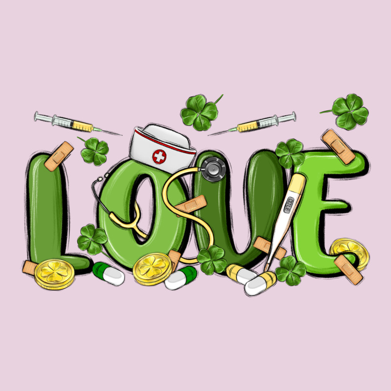 St Patricks Love Nurse Ladies Tee by MaliasSmallBusiness | Teevron