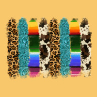 Serape Leopard Tooled Leather Cowhide Background Vintage Hoodie | Teevron