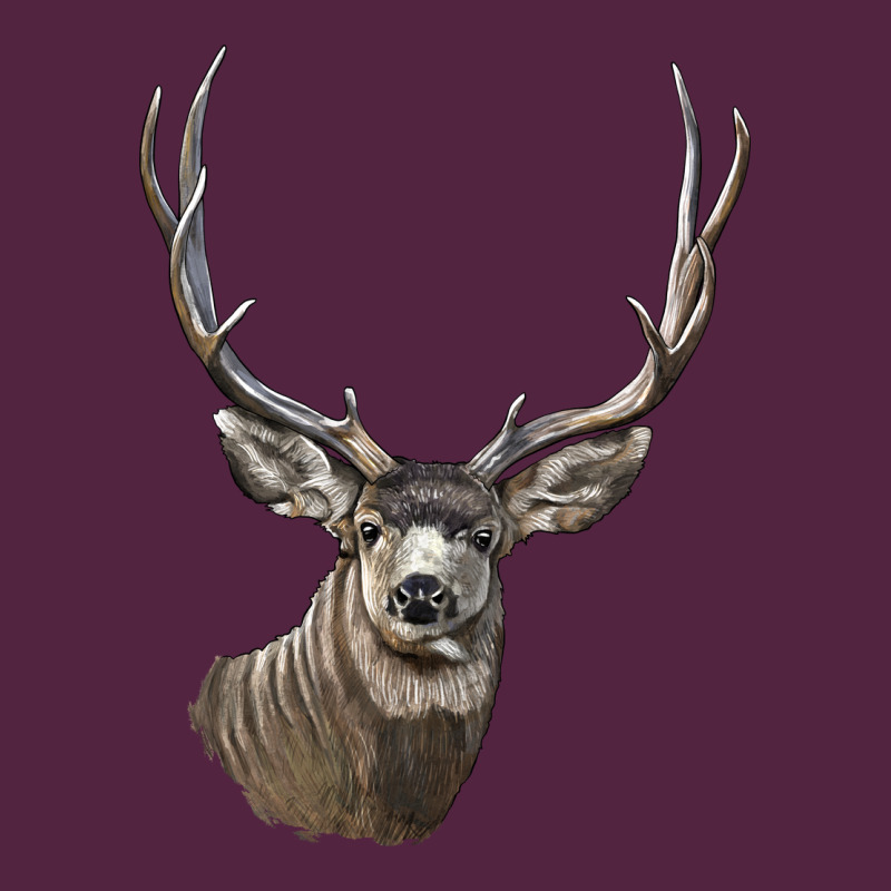 Mule Buck Deer Head Urban Hoodie by LillyAllenDesigns | Teevron