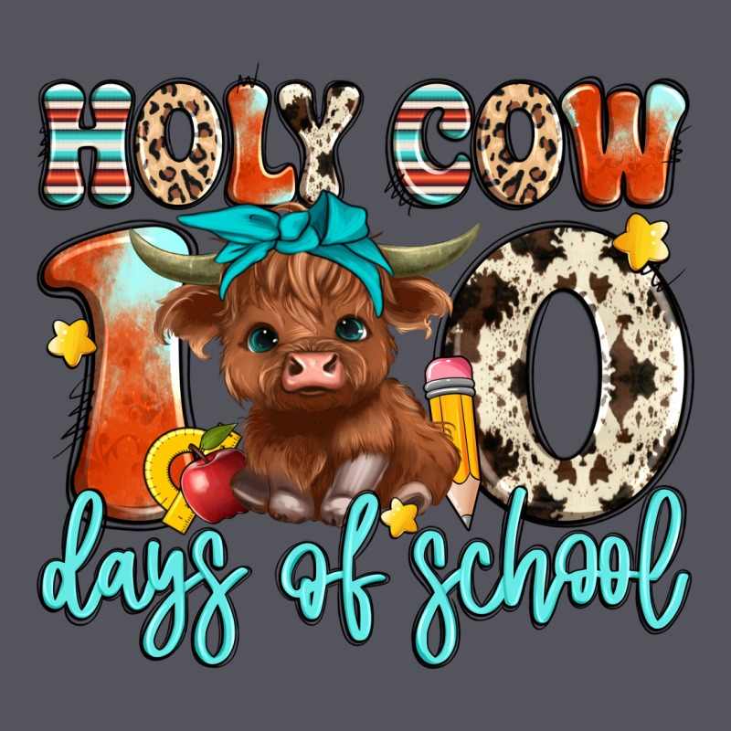 Holy Cow 100 Days Of School Vintage Hoodie by Artiststas | Teevron