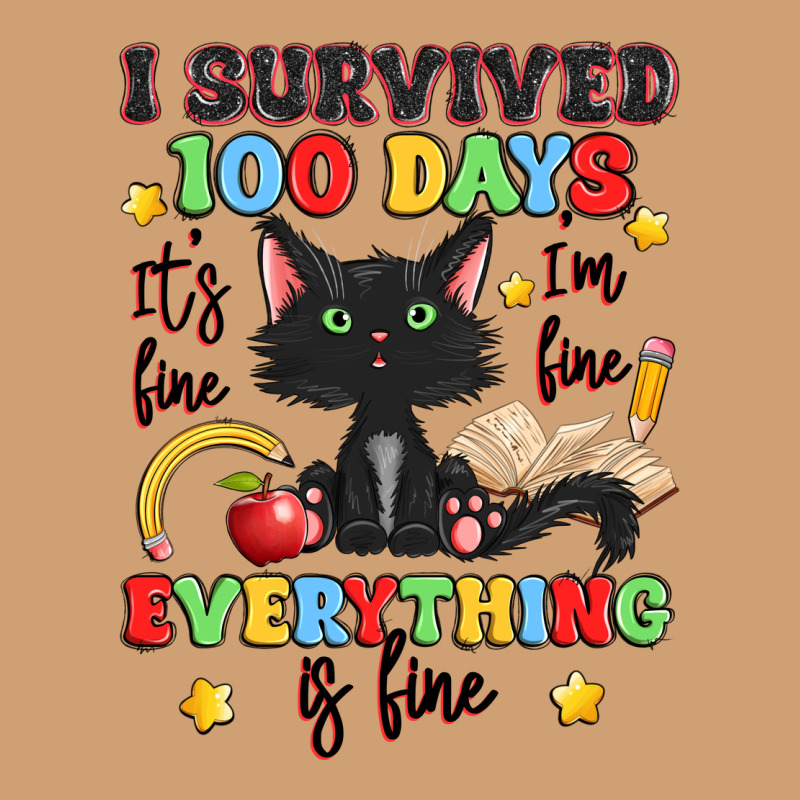I Survived 100 Days It's Fine I'm Fine Vintage Tee by Artiststas | Teevron
