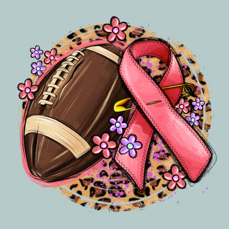 Breast Cancer Ribbon And American Football Heavy Core Tee by MaliasSmallBusiness | Teevron