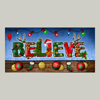 Christmas Believe License Plate Heavyweight Hoodie | Teevron