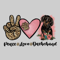 Peace Love Dachshund Premium Tee | Teevron