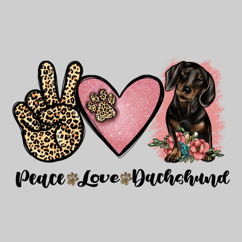 Peace Love Dachshund Premium Tee by JahusDesignShop | Teevron