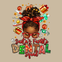 Santa's Favorite Dental Squad Afro Messy Bun Long Sleeve Tee | Teevron