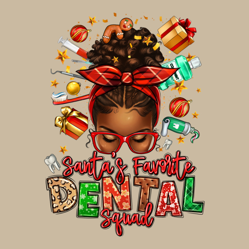 Santa's Favorite Dental Squad Afro Messy Bun Long Sleeve Tee by texasbilliewilder | Teevron